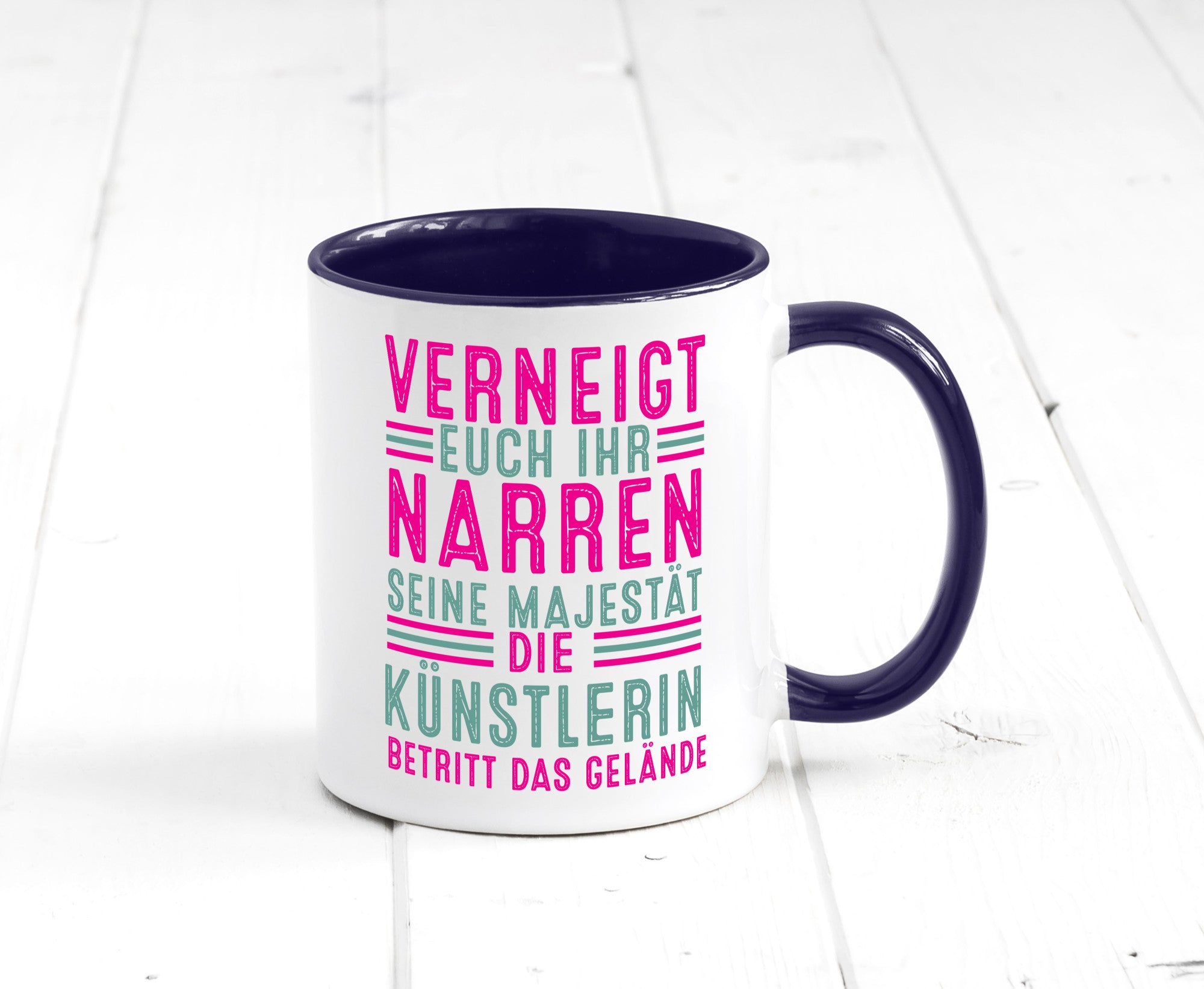 Verneigt euch: Künstlerin| Kunst lustiger Spruch Geschenk Humor Geschenkidee