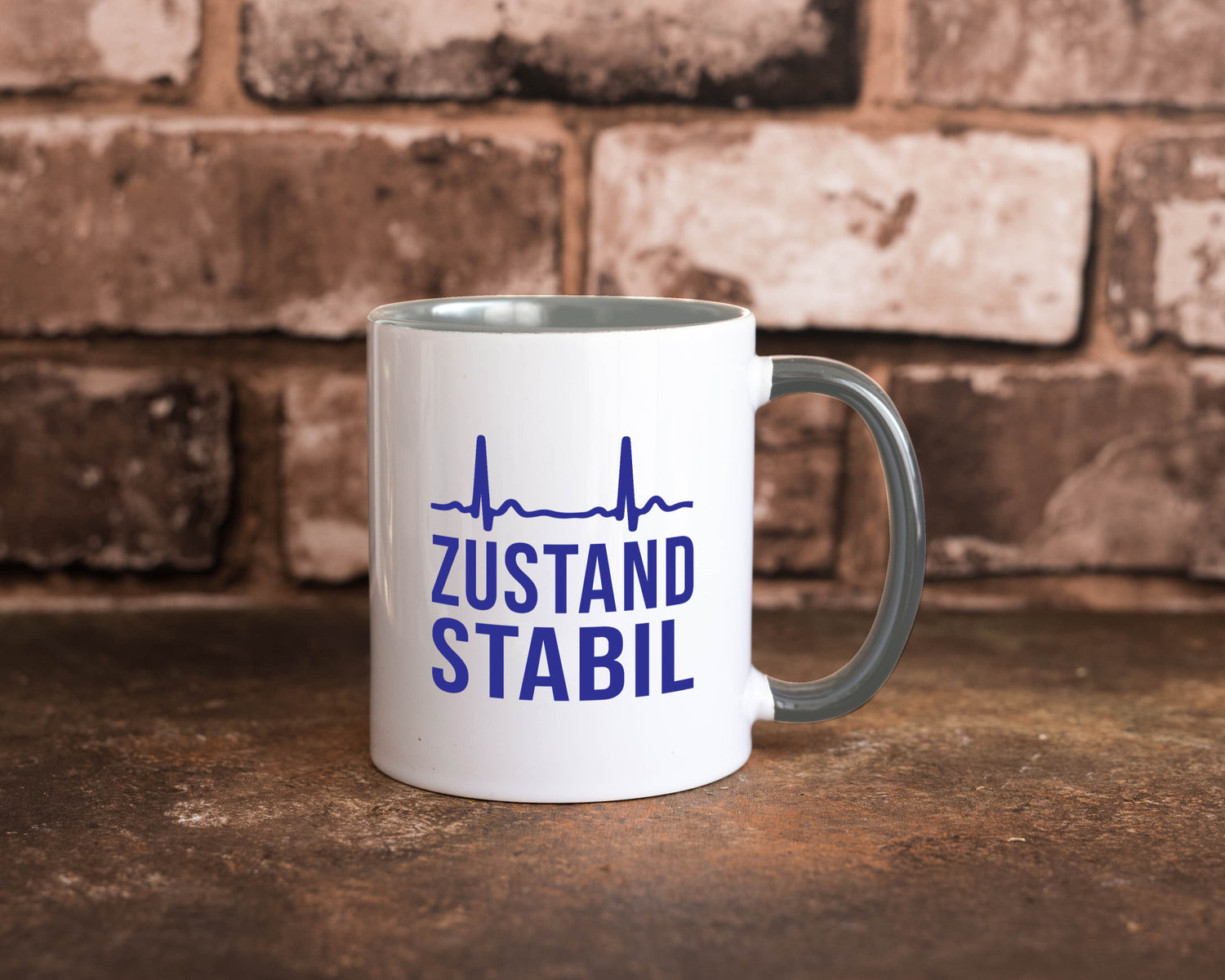 Zustand stabil | Herzschlag v2 Geschenk Humor Geschenkidee lustiger Spruch Tasse