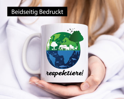 Respektiere | Tiere mit Respekt behandeln lustiger Spruch Geschenk