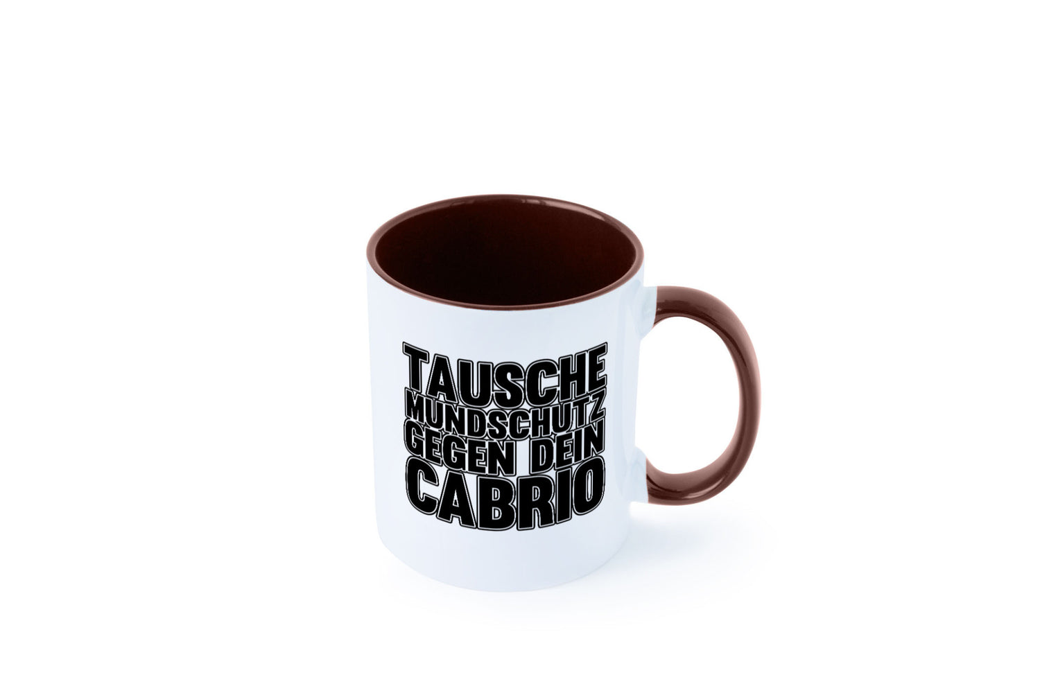 Tausche Mundschutz gegen Cabrio| | Cabrio Geschenkidee Humor Tasse