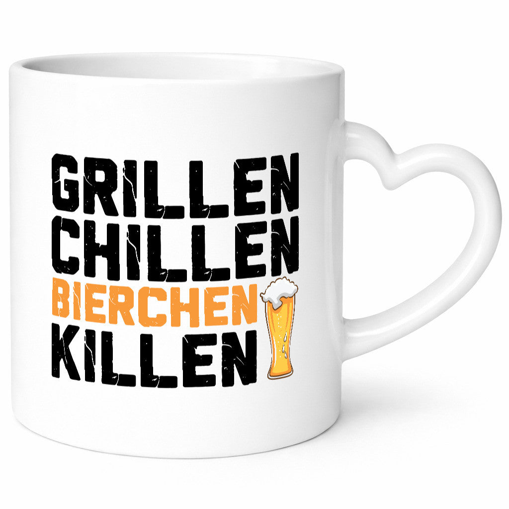 Grillen Chillen Bierchen Killen | Grillmeister Party Geschenk Humor