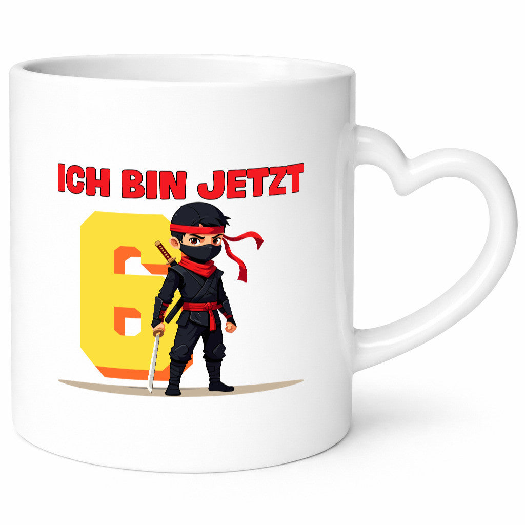 6. Geburtstag | 6 Jahre Ninja Kinder Humor Geschenkidee Tasse