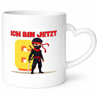 6. Geburtstag | 6 Jahre Ninja Kinder Humor Geschenkidee Tasse