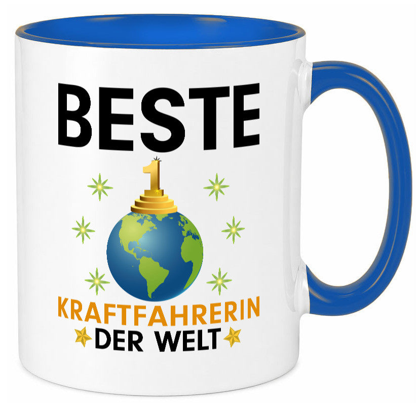 Welt Beste Kraftfahrerin | Lastwagen LKW Fahrerin Humor Geschenkidee Tasse