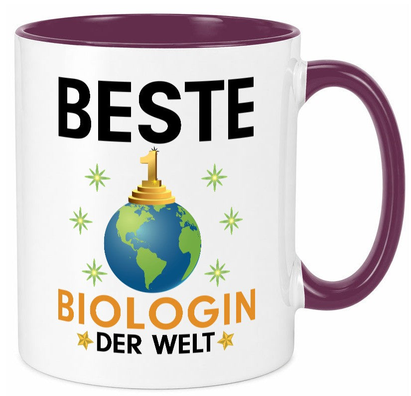 Welt Beste Biologin | Biologie Naturforscherin Geschenkidee Humor Tasse