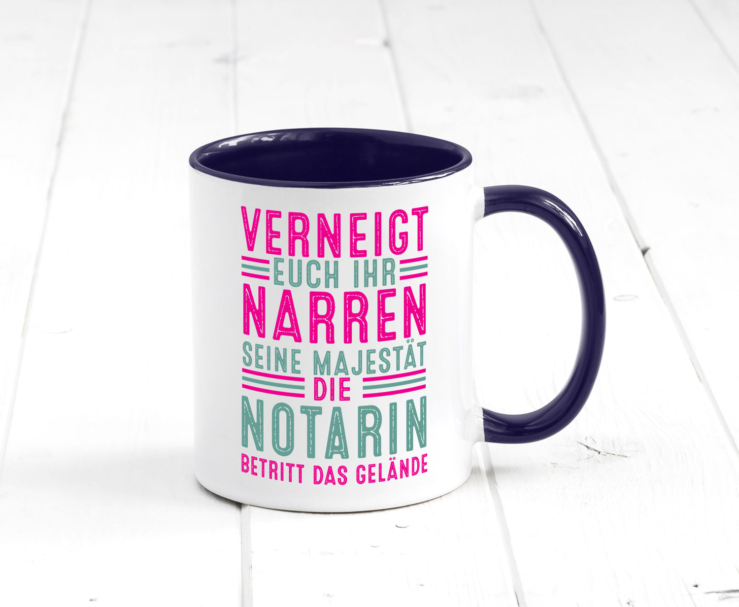 Verneigt euch: Notarin | Juristin lustig Humor Geschenkidee Geschenk Tasse