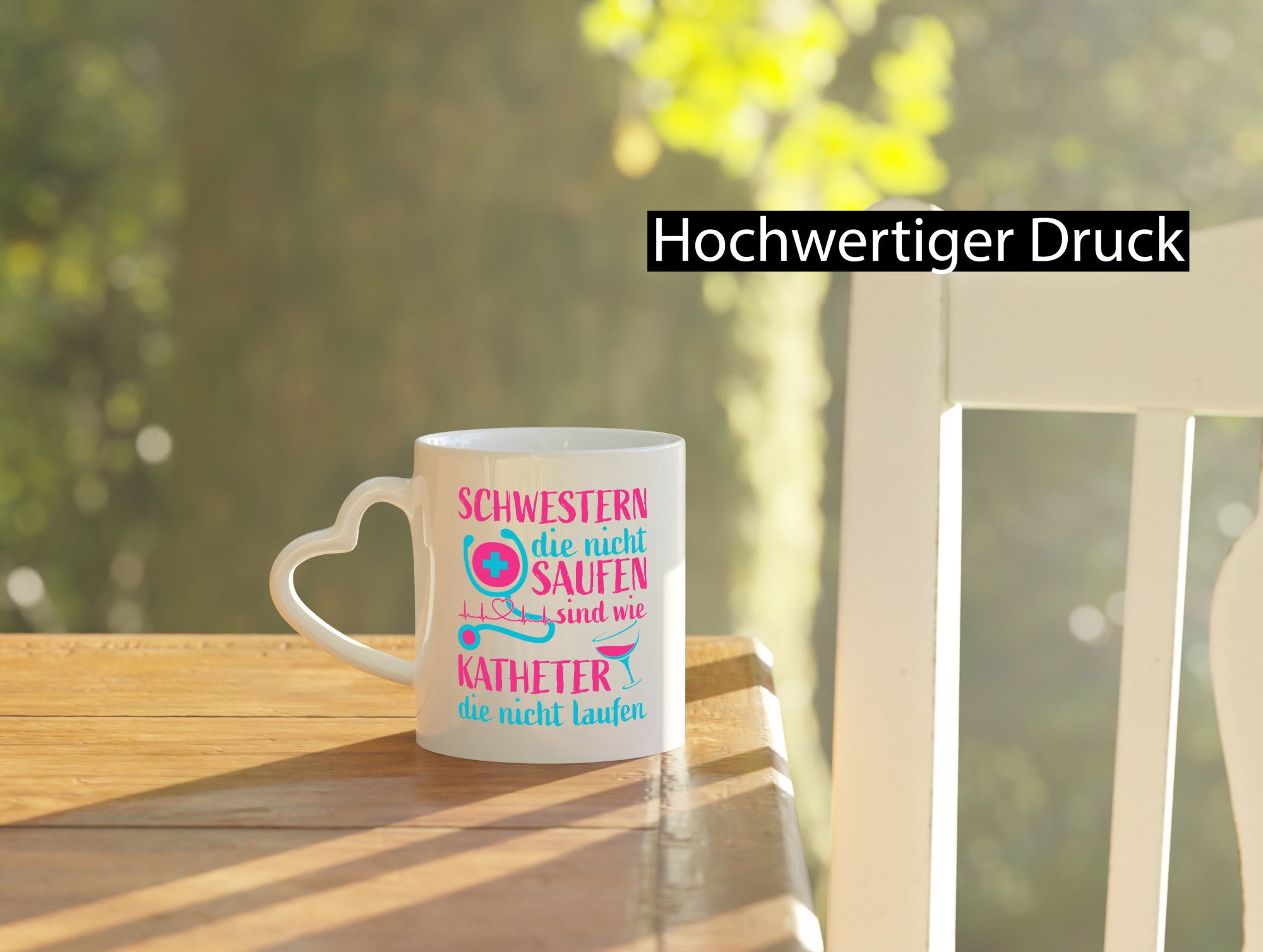 Schwestern die nicht saufen | Stethoskop Alkohol lustig Humor Geschenkidee