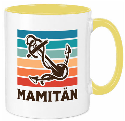 Mamitän | Schiff Boot Amker Muttertag Geschenk Familie Geschenkidee lustiger Tasse