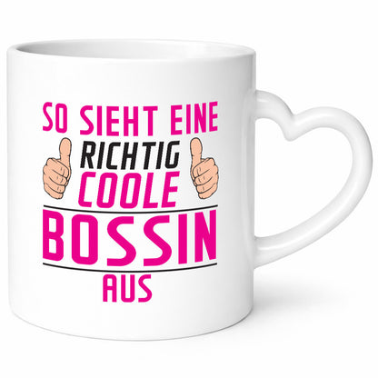 Richtig Coole Bossin | Führungskraft Vorgesetzte lustiger Spruch Geschenk Humor