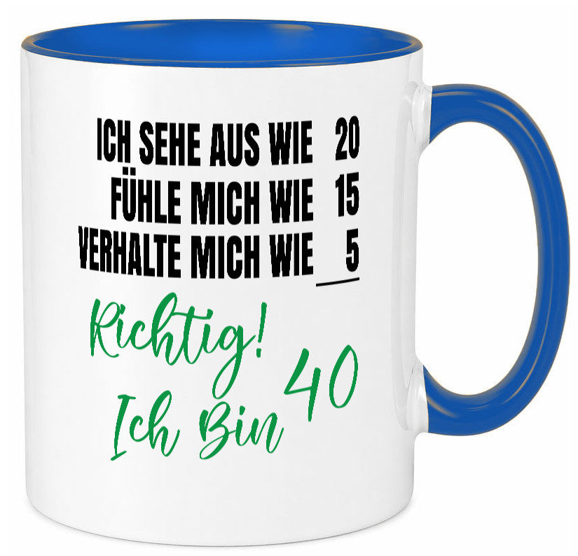 Ich bin Jung | 40 Geburtstag Verhalte mich wie ein Kind Geschenk Geschenkidee