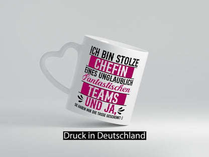 Stolze Chefin | Tolles Team Mitarbeiter lustig Arbeit Kollegen Büro Geschenk