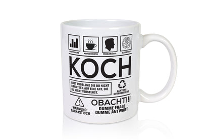 Achtung Probleme Koch | Chefkoch lustiger Spruch Geschenk Arbeit Kollegen Büro