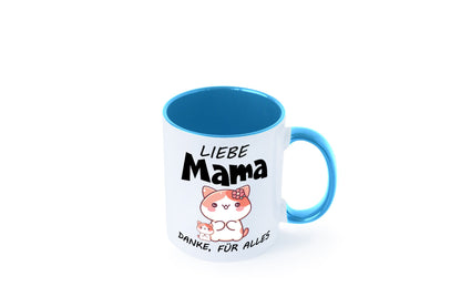 Liebe Mama Danke, für alles | Muttertag Beste Geschenk Familie Geschenkidee Tasse