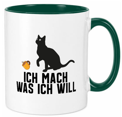 Ich mach was will | Katze Katzenliebhaber Egoist lustig Tierliebhaber Humor Tasse