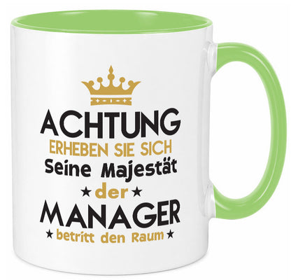 Seine Majestät Manager | Management Geschenk Humor Geschenkidee lustiger Spruch Tasse