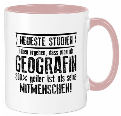 Neuste Studien: Geografin | Geografie Geschenkidee Humor Tasse