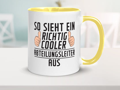 Richtig Cooler Abteilungsleiter| Führungskraft lustiger Spruch Geschenk Humor