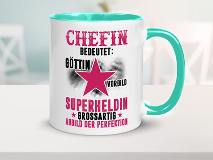 Bedeutung von Chefin | Führungskraft Vorgesetzte Geschenk Arbeit Kollegen Büro