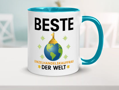 Welt Beste Einzelhandelskauffrau | Einzelhandel Geschenkidee Humor Tasse