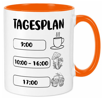 Tagesplan Pilzsammler | Pilze Wald v2 Geschenk Humor Geschenkidee lustiger