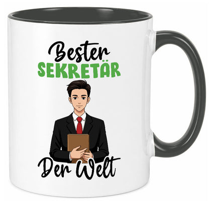 Bester Sekretär | Büro v2 lustiger Spruch Geschenk Arbeit Kollegen Tasse
