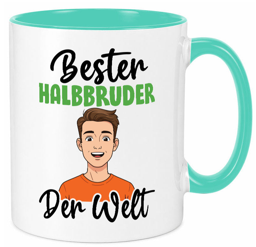 Bester Halb Bruder | Stiefvater Humor Familie Geschenkidee Tasse
