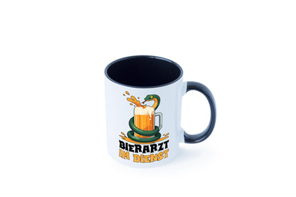 Bierarzt im Dienst | Tierarzt Arzt Geschenk Tierliebhaber Humor lustiger Spruch Tasse