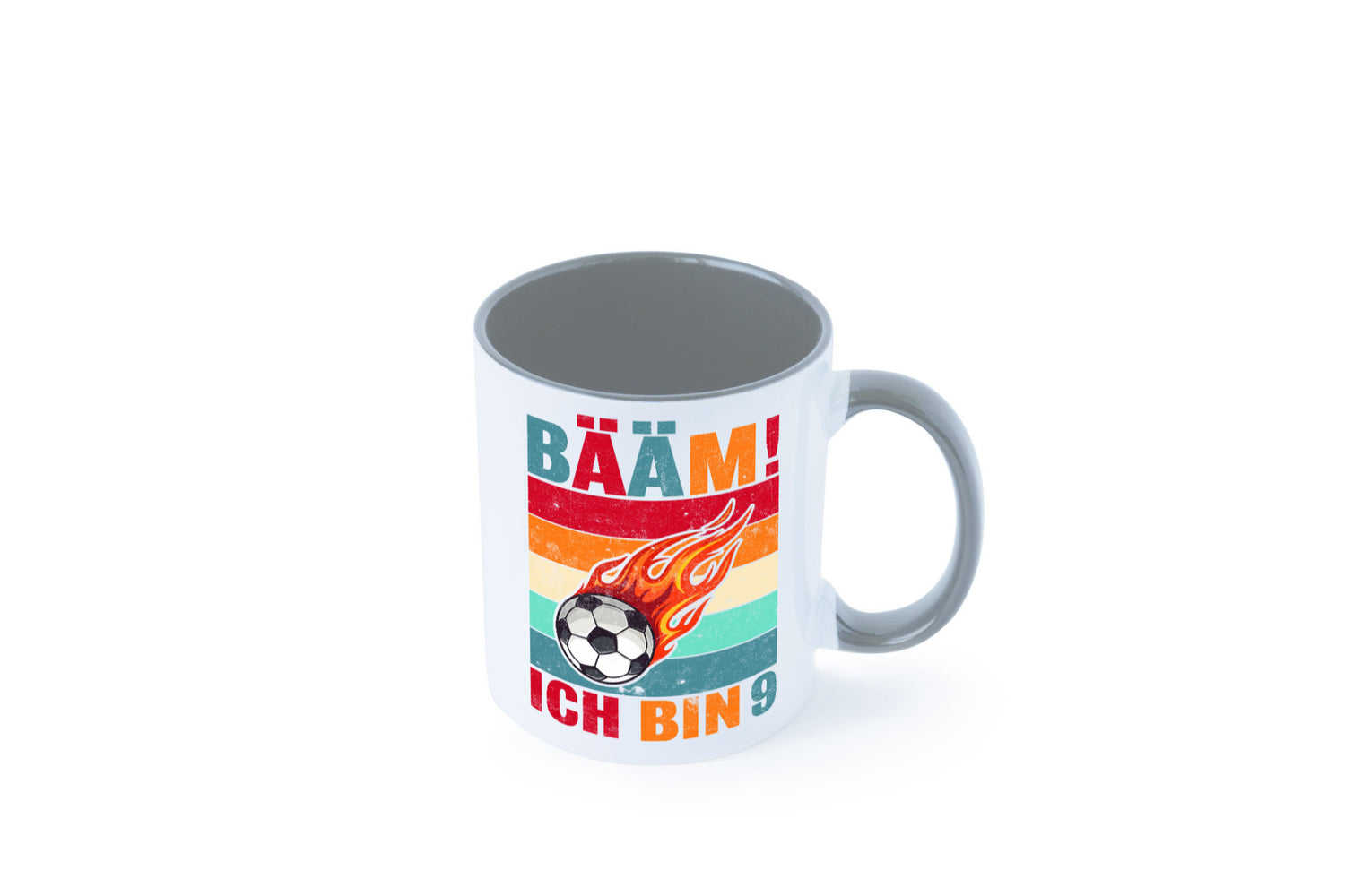 9. Geburtstag | Bääm ich bin 9 Fußball Geschenkidee Humor Tasse