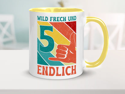 5. Geburtstag | 5 Jahre Wild und Frech Geschenk Geschenkidee lustiger Spruch