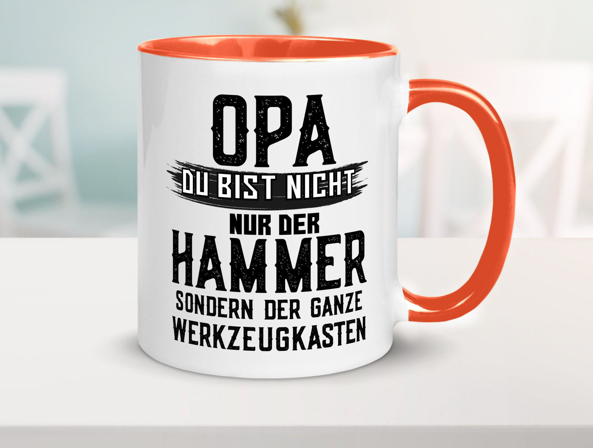 Opa ist der Hammer | Großvater Tasse Werkzeugkasten lustig Familie Geschenkidee