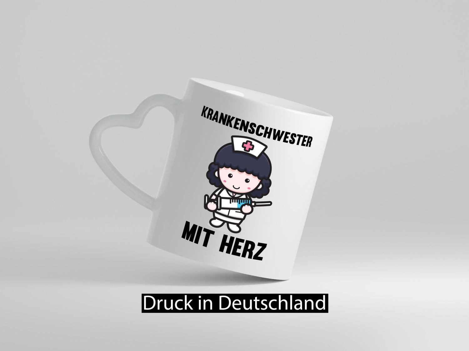 Krankenschwester mit Herz | Krankenschwester Krankenhaus Geschenkidee Humor Tasse