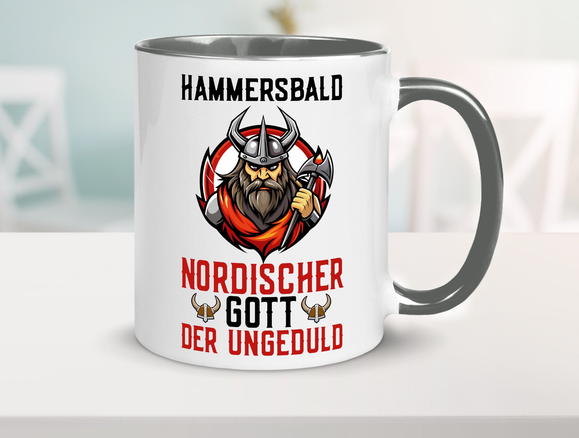 Hammersbald Nordischer Gott der ungeduld Humor Geschenkidee Tasse