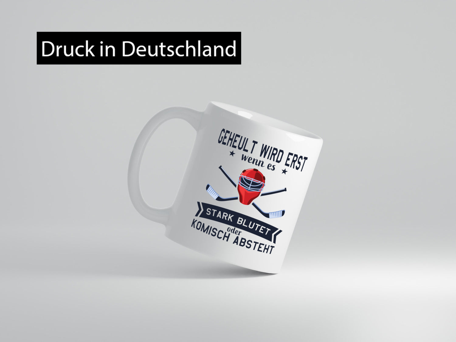 Geheult, stark blutet oder komisch absteht | Helm Hockey Humor Geschenkidee