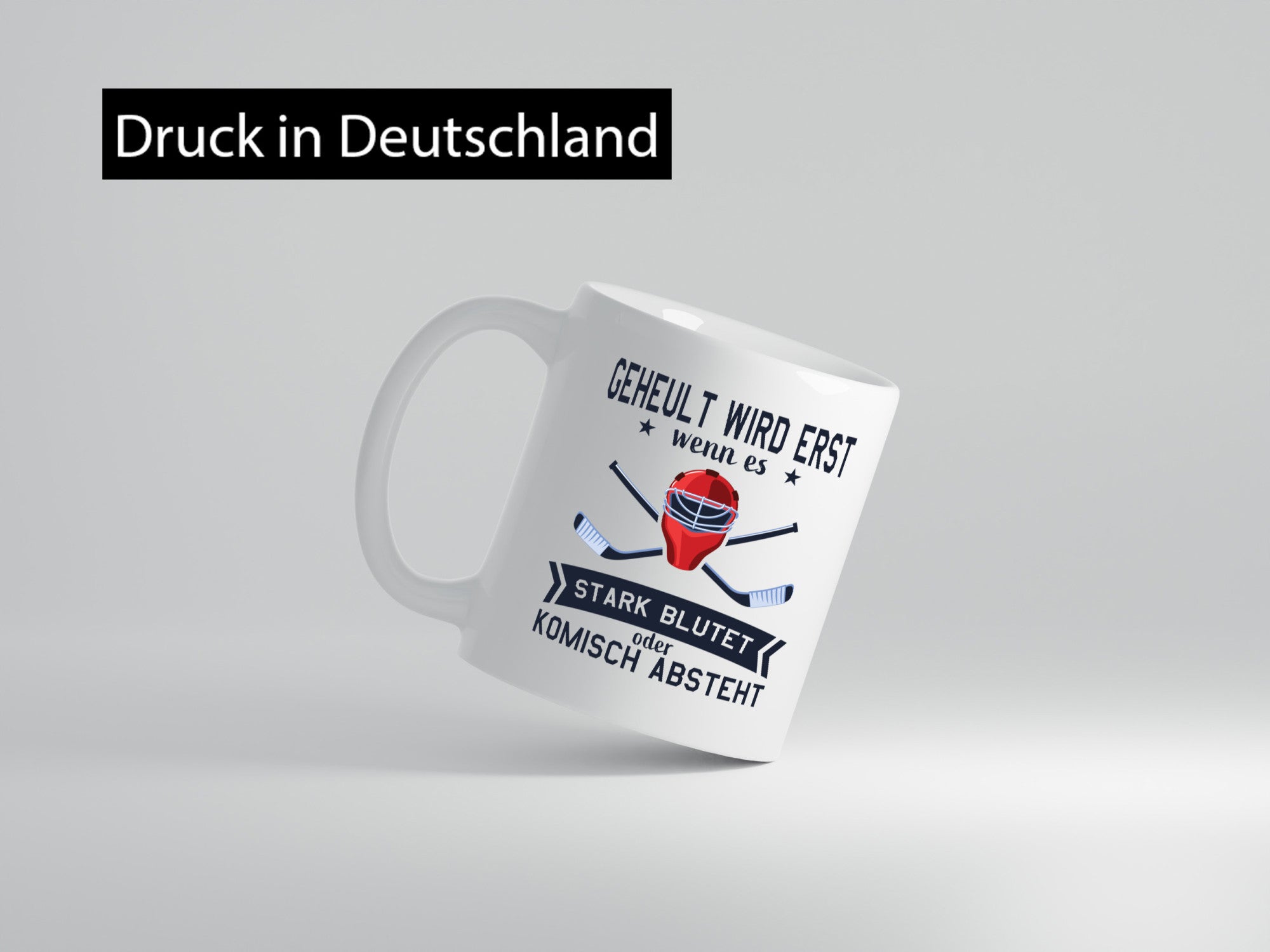 Geheult, stark blutet oder komisch absteht | Helm Hockey Humor Geschenkidee