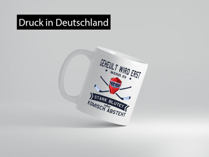 Geheult, stark blutet oder komisch absteht | Helm Hockey Humor Geschenkidee