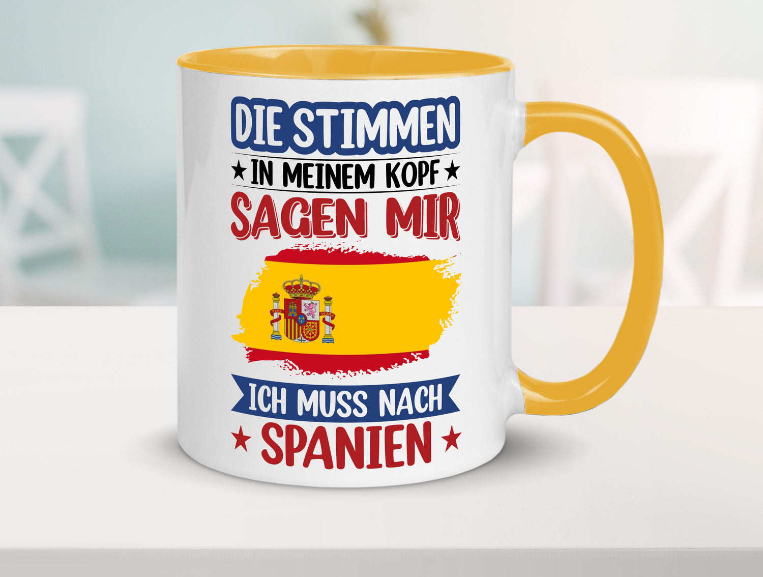 Spanien | Urlaub Stimmen in meinem Kopf Traumland v2 lustiger Spruch Geschenk