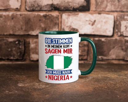 Nigeria | Urlaub Stimmen in meinem Kopf Traumland Geschenk Humor Geschenkidee