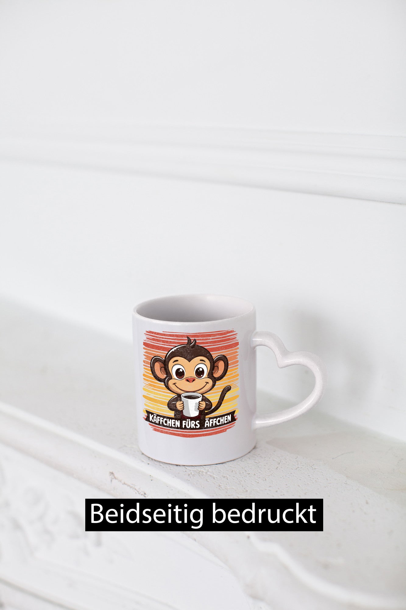 Käffchen fürs Äffchen | Kaffeetrinker Affe v2 lustiger Spruch Geschenk Humor