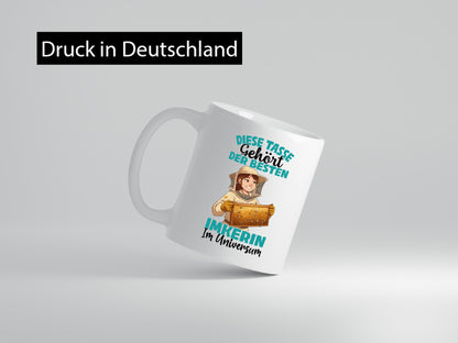 Im Universum: Imkerin | Imkerei Geschenkidee Humor Tasse