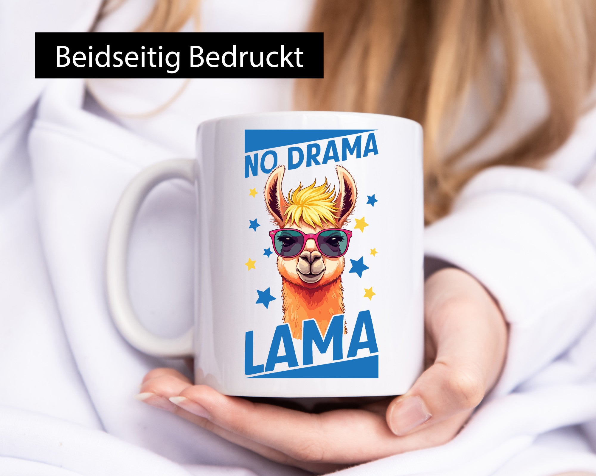 No Drama Lama | Alpaka mit Sonnenbrille Geschenk Humor Geschenkidee lustiger
