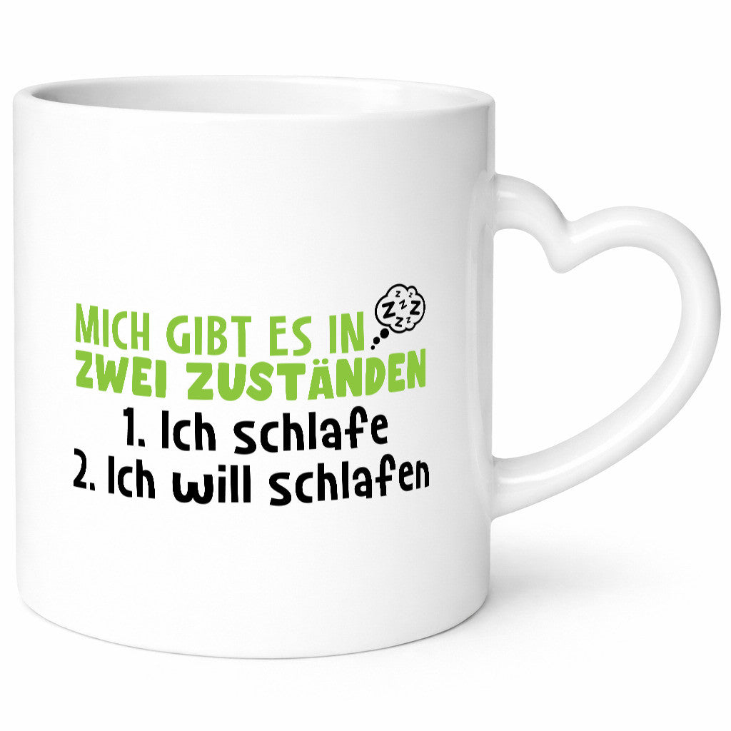 Zwei Zustände | Schlaf Faulpelz Schlafmütze Müdigkeit lustig Humor Geschenkidee