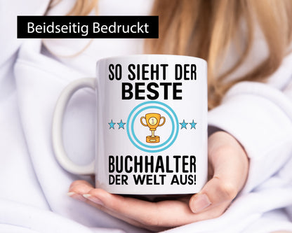 Bester Buchhalter | Büro Kollegen Beruf Geschenk Arbeit lustiger Spruch Tasse