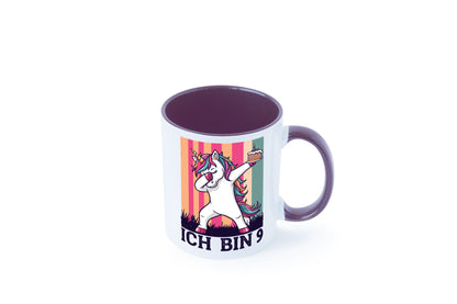 9 Geburtstag | Einhorn Damping Mädchen Humor Geschenkidee Tasse