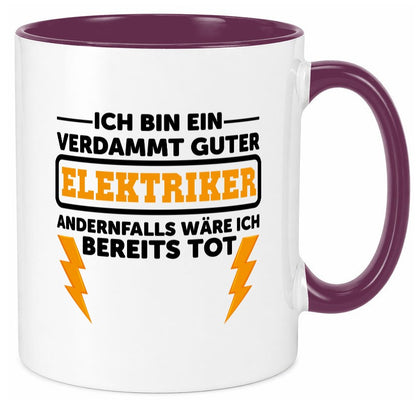 Verdammt guter Elektriker | Beruf Tasse Arbeitswelt lustig Arbeit Kollegen Büro