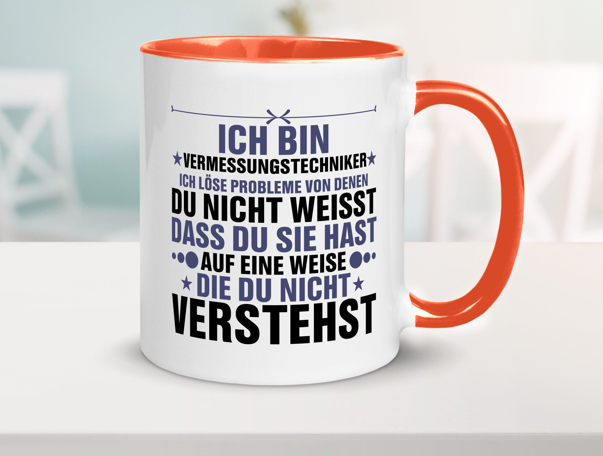 Löse Probleme: Vermessungstechniker | Techniker Humor Geschenkidee Tasse