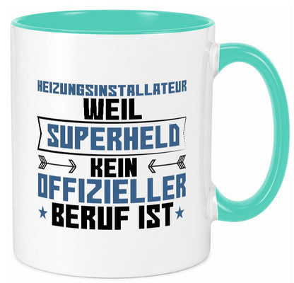 Superheld Heizungsinstallateur | Hotel lustig Humor Geschenkidee Geschenk Tasse
