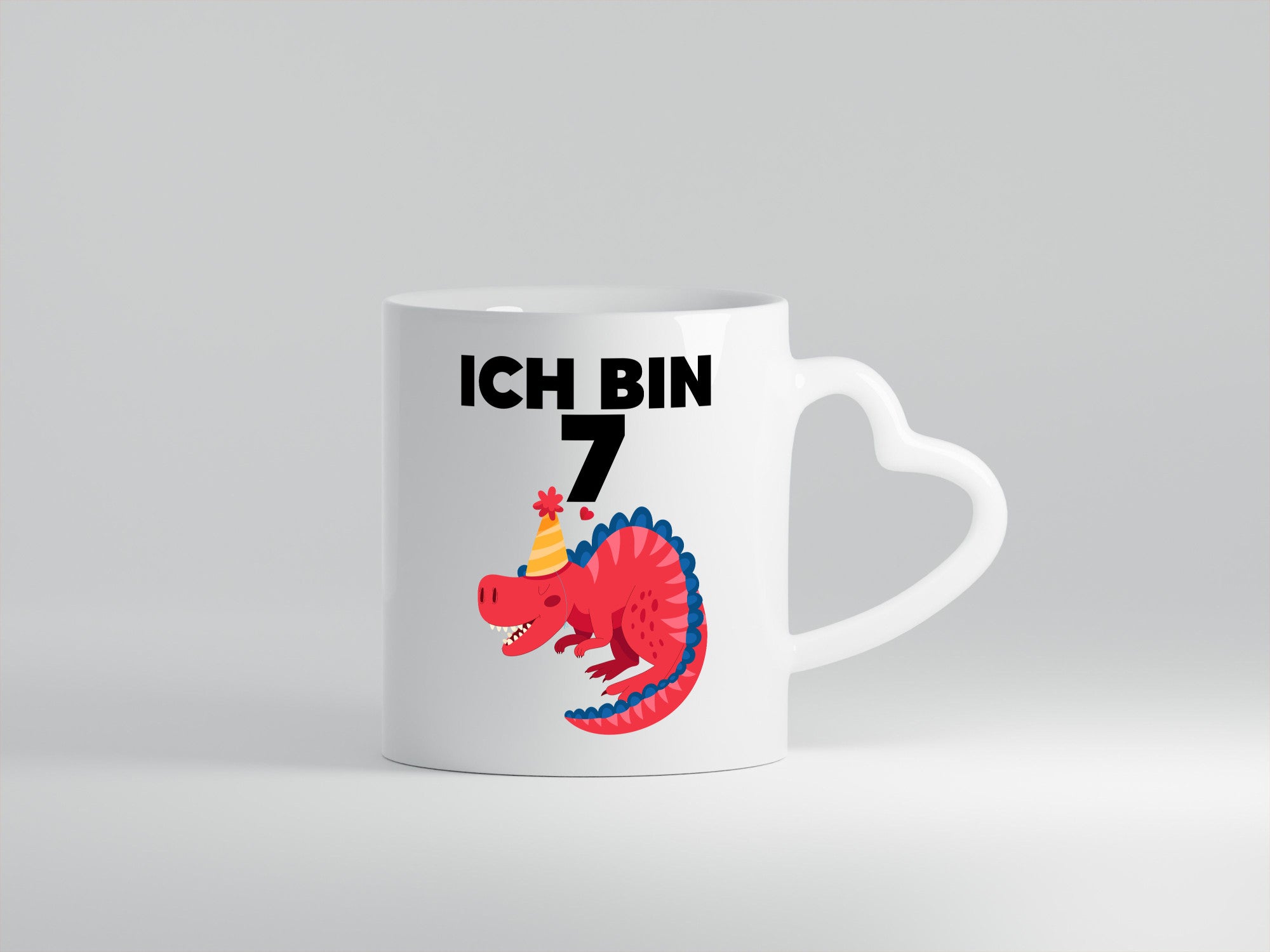 7. Geburtstag | Dino Dinosaurier 7 Jahre Geschenkidee Humor Tasse
