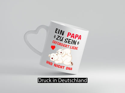 Papa sein | Stiefvater Tasse Liebe nicht DNA Kinder Geschenkidee Familie Humor