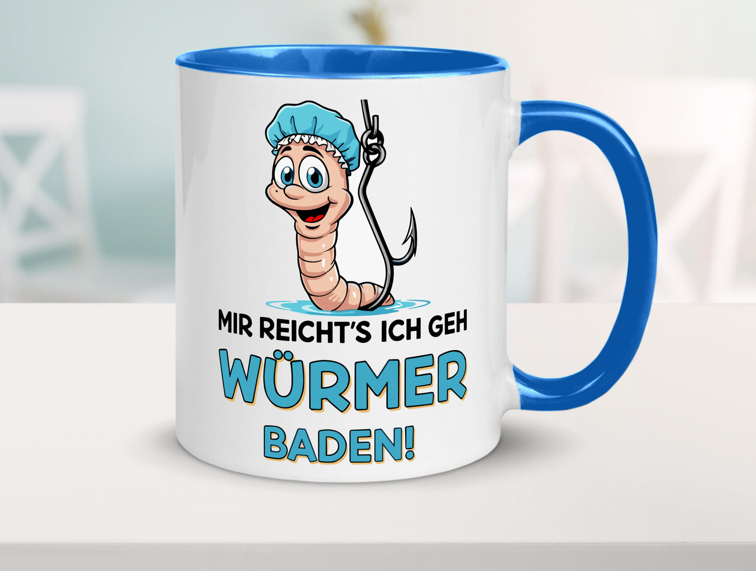 Mir reichts ich geh Würmer Baden | Angler Angeln Geschenk Humor Geschenkidee