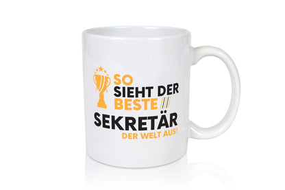 Der Weltbeste Sekretär | Büro Geschenk Arbeit Kollegen lustiger Spruch Tasse